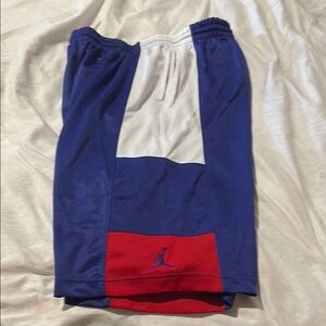 Jordan Blue and Red Athletic Shorts